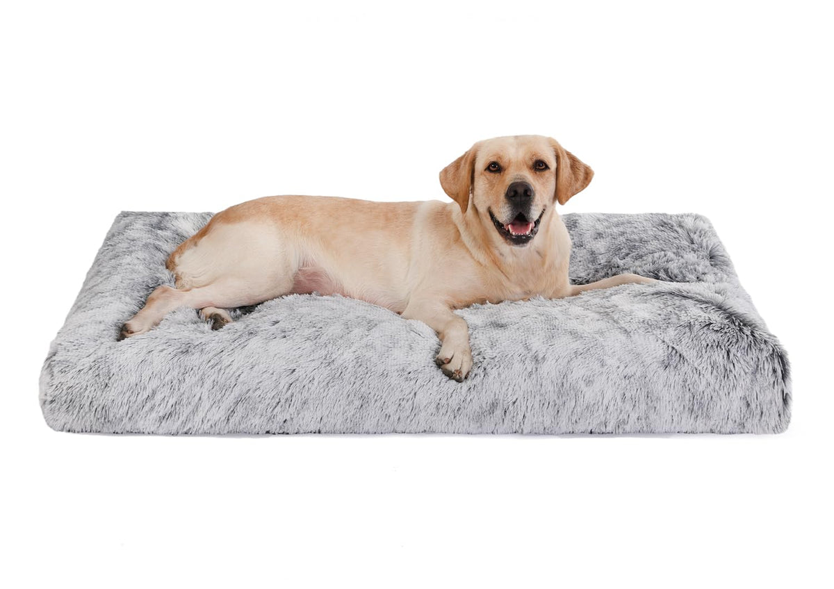 Bedfolks almohadón para perro con pelo artificial, descanso suave y cómodo