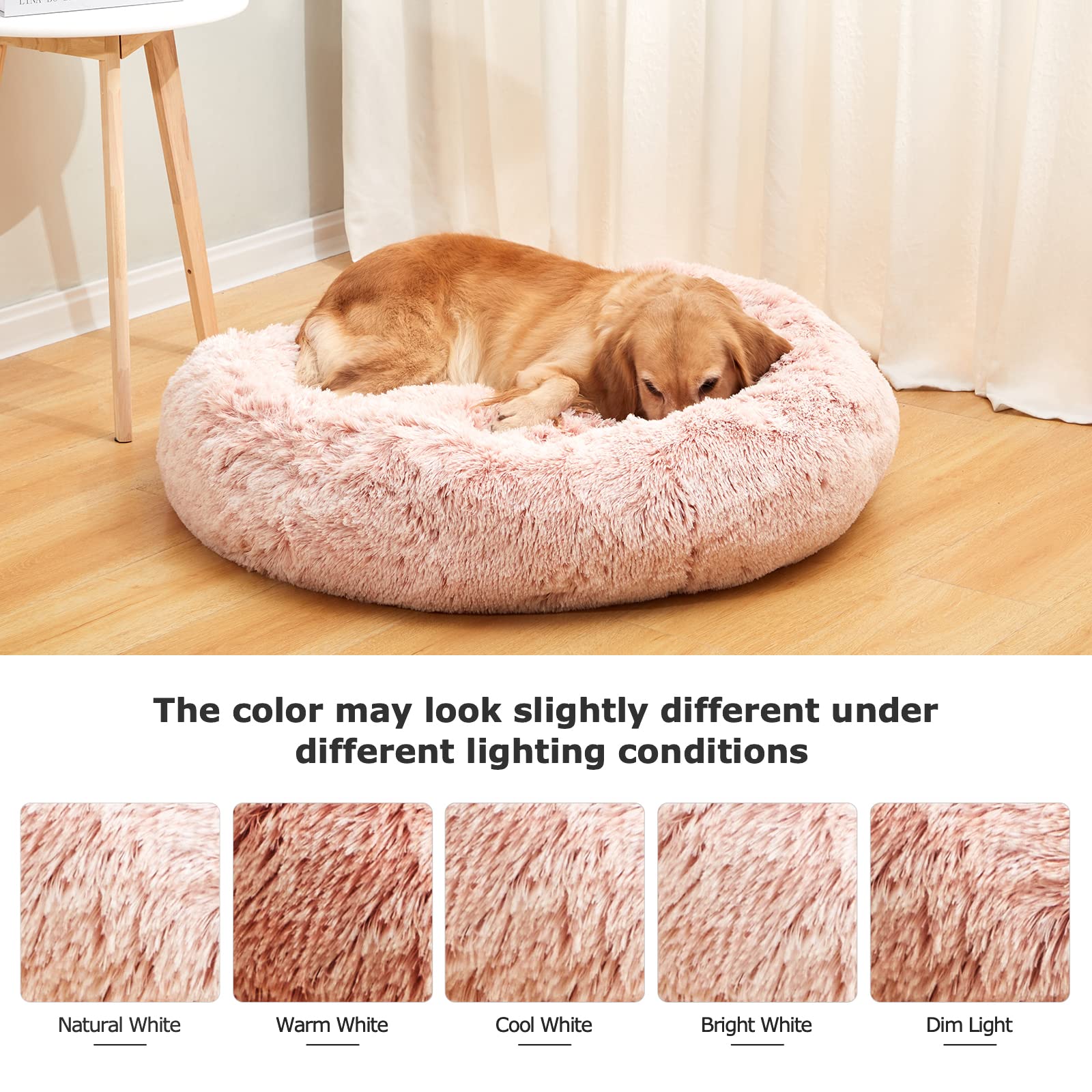 Bedfolks cama dona tamano-grande-para-perros-100lbs: ideal para razas grandes
