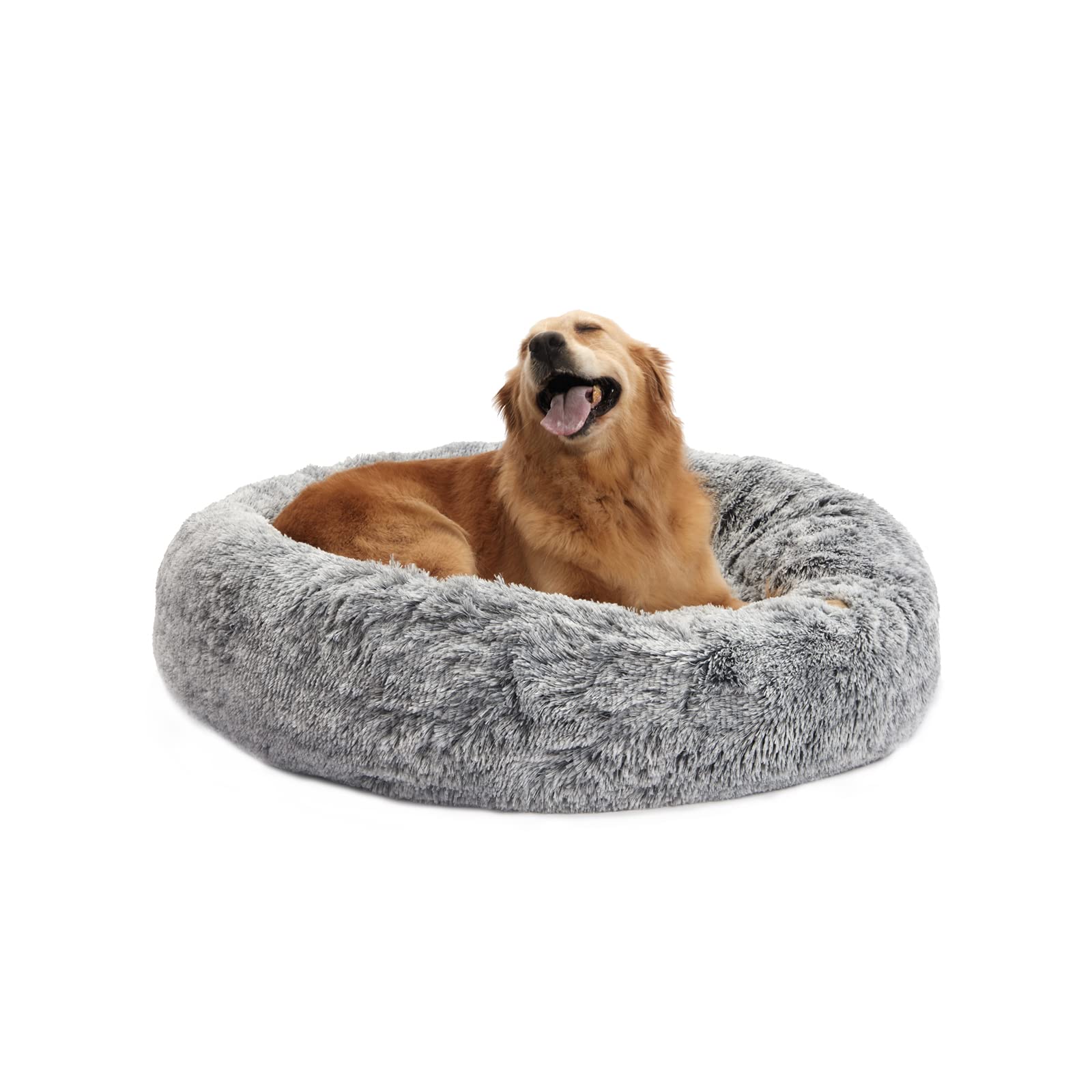 Bedfolks cama donut para perros grandes, 36 pulgadas, descanso cómodo
