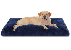 Bedfolks cama-jaula-perro pelo sintético impermeable, descanso suave y protegido.