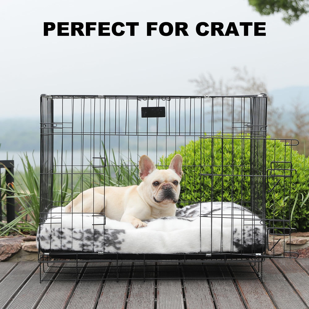 Bedfolks cama perro, base impermeable para evitar manchas y salpicaduras.