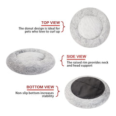 Bedfolks cama perro donut base antideslizante mantiene estable