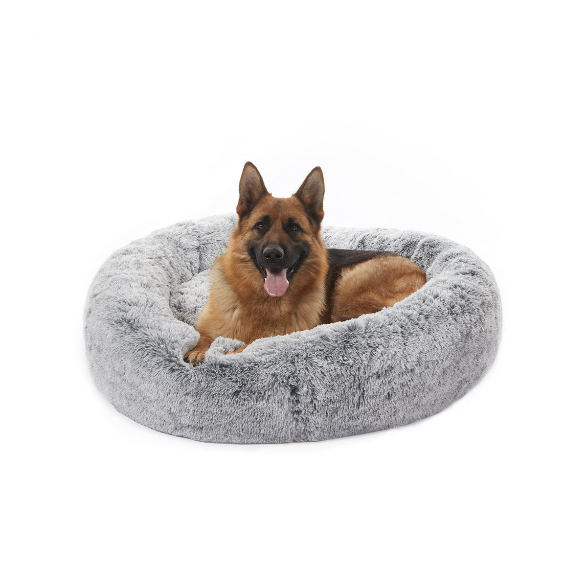 Bedfolks cama perro donut calma 45pulgadas refugio suave para descanso seguro