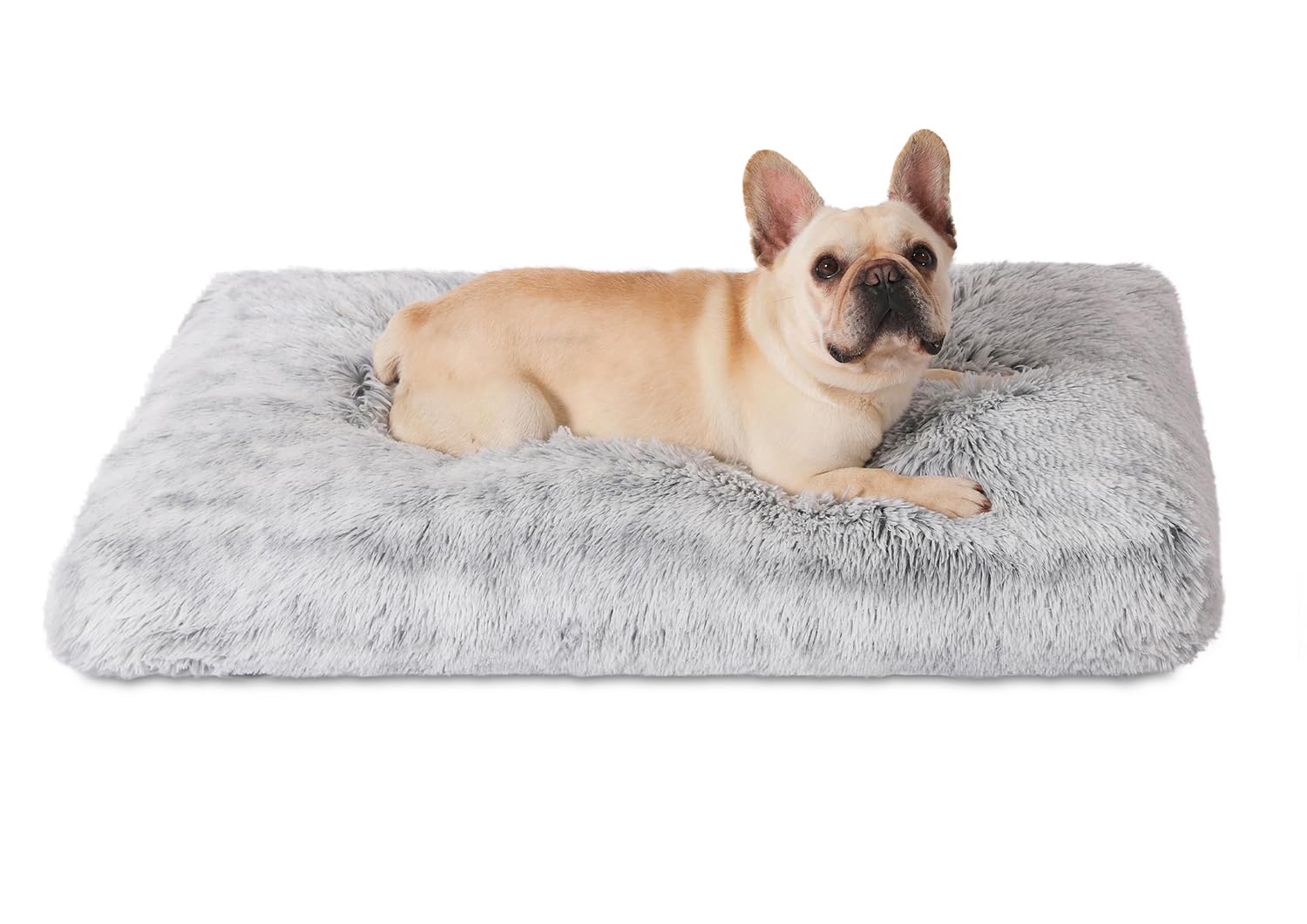 Bedfolks cama para perro con pelo sintético suave para descanso cómodo