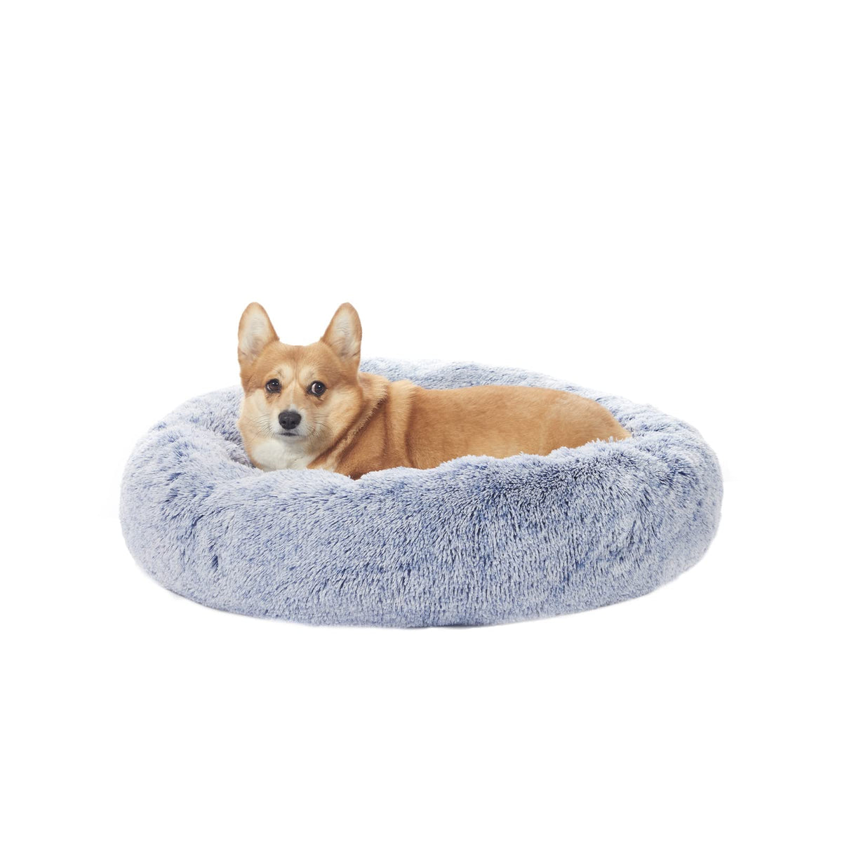 Bedfolks cama rosquilla navy 30 pulgadas para comodidad envolvente.