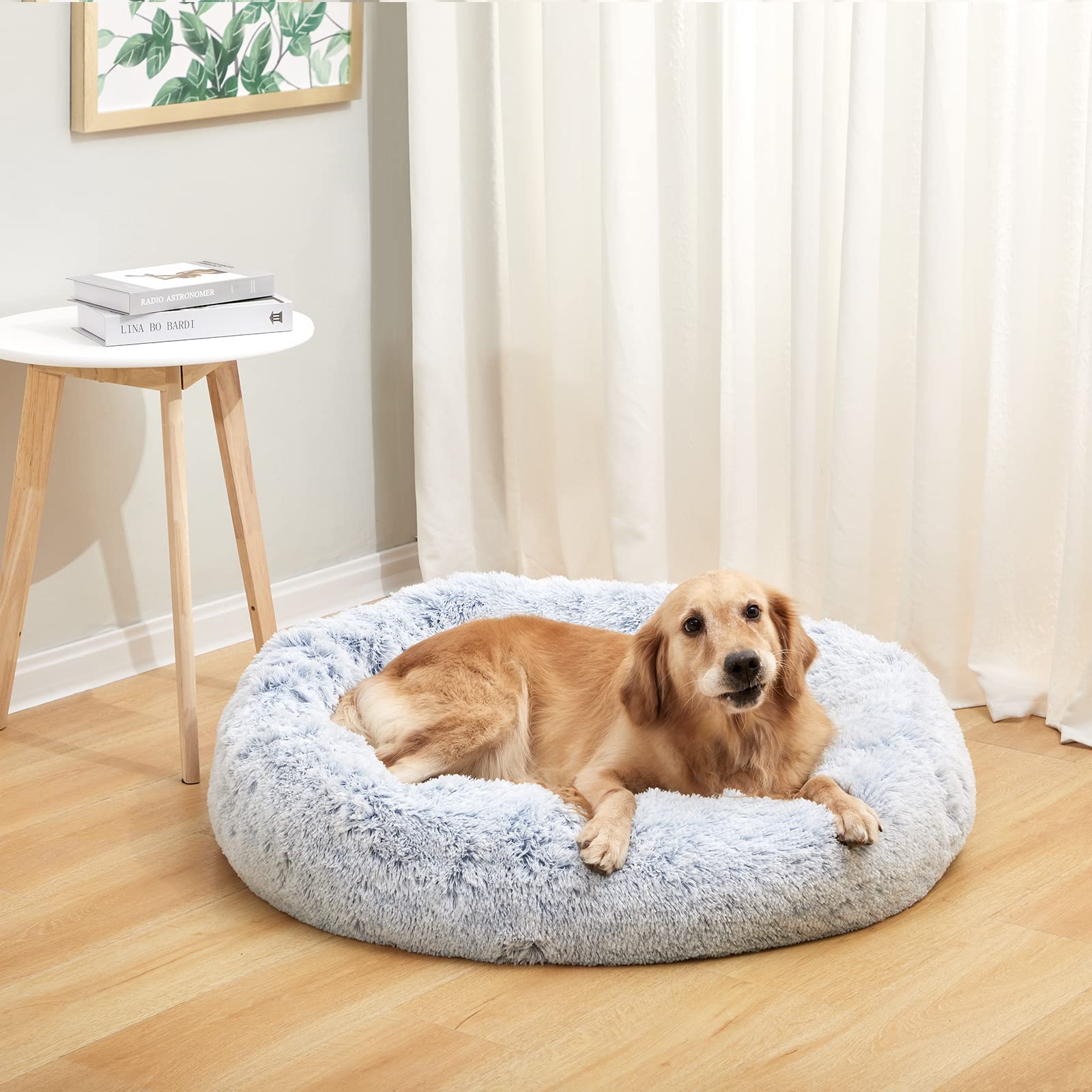 Bedfolks detalle del pelo sintético suave de la cama donut