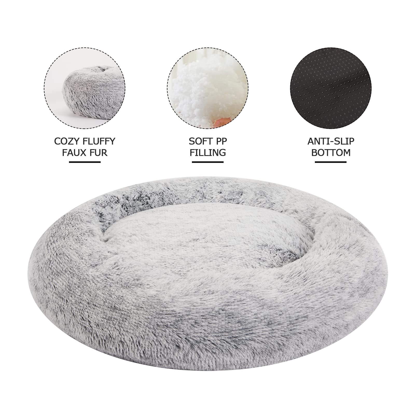 Bedfolks funda lavable para la cama donut de perro