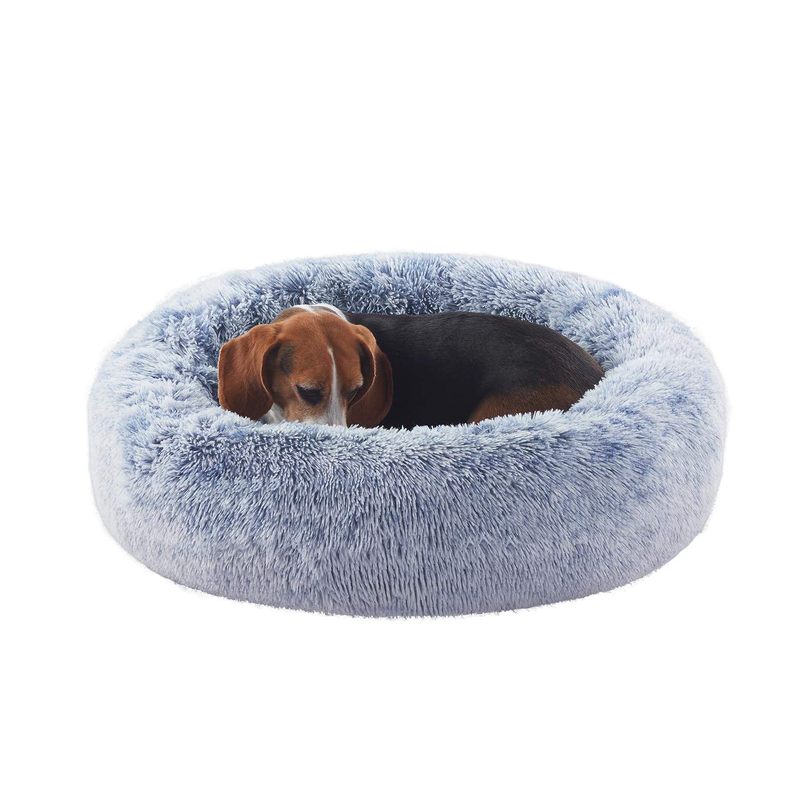 BedStill cama dona 33 pulgadas azul oscuro para perros medianos y grandes