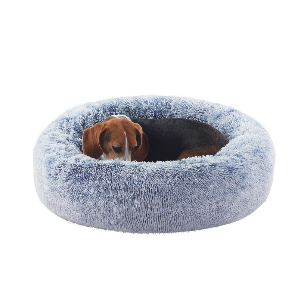 BedStill cama dona 33 pulgadas azul oscuro para perros medianos y grandes