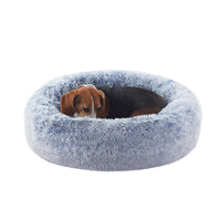 BedStill cama dona 33 pulgadas azul oscuro para perros medianos y grandes