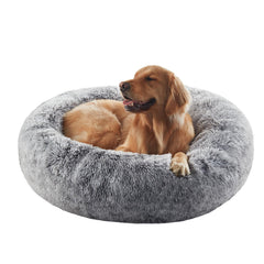 BedStill, cama para perro, forma de anillo grande y peluche, descanso cómodo.