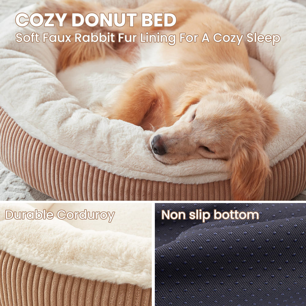 BedStill cama rosquilla, cubierta desmontable lavable para limpieza fácil.
