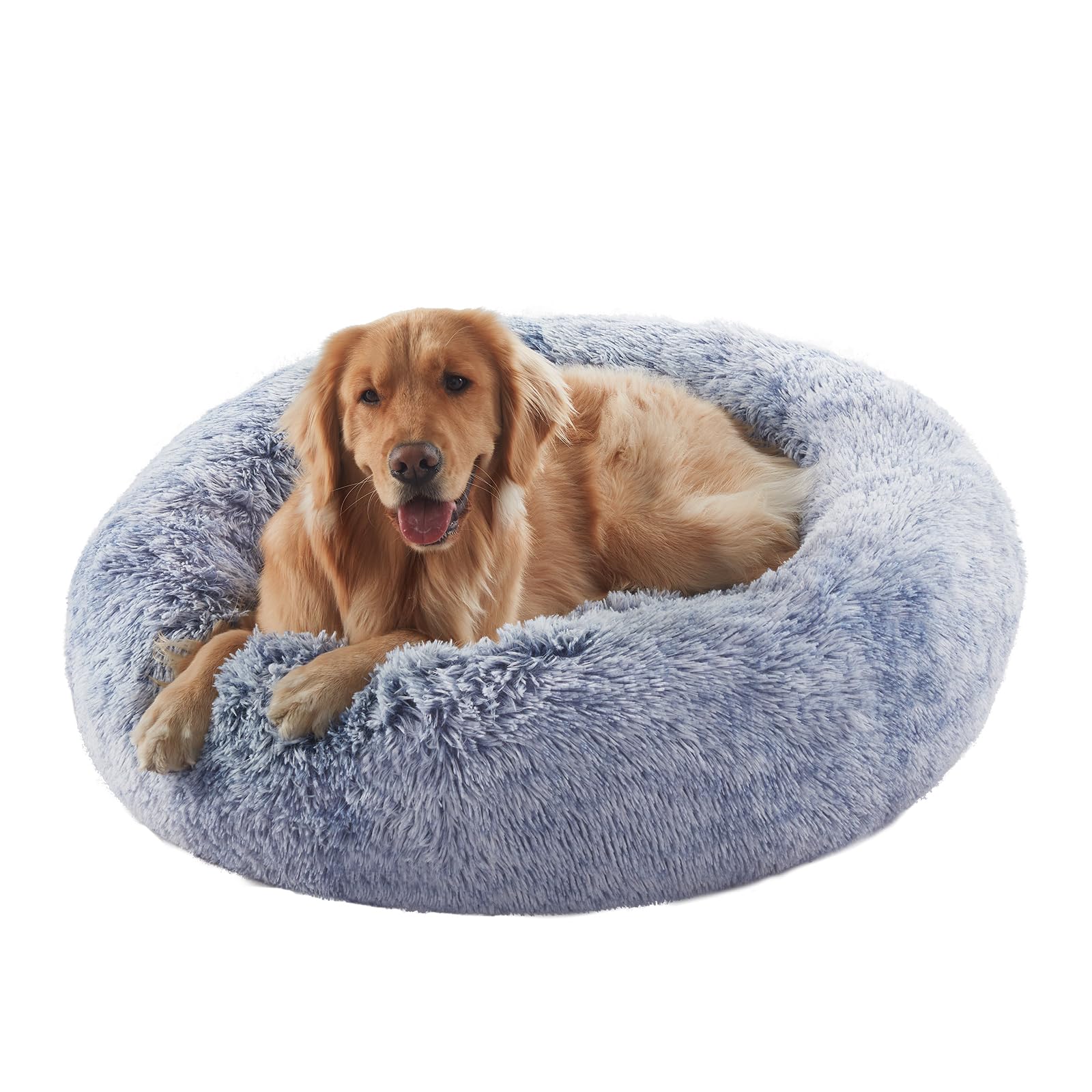 BedStill cama donut para perro grande ofrece descanso suave y seguro.