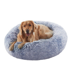 BedStill cama donut para perro grande ofrece descanso suave y seguro.