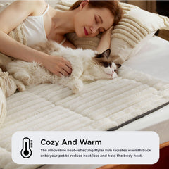 Bedsure almohadilla perro caja auto caliente, uso cómodo en jaula.