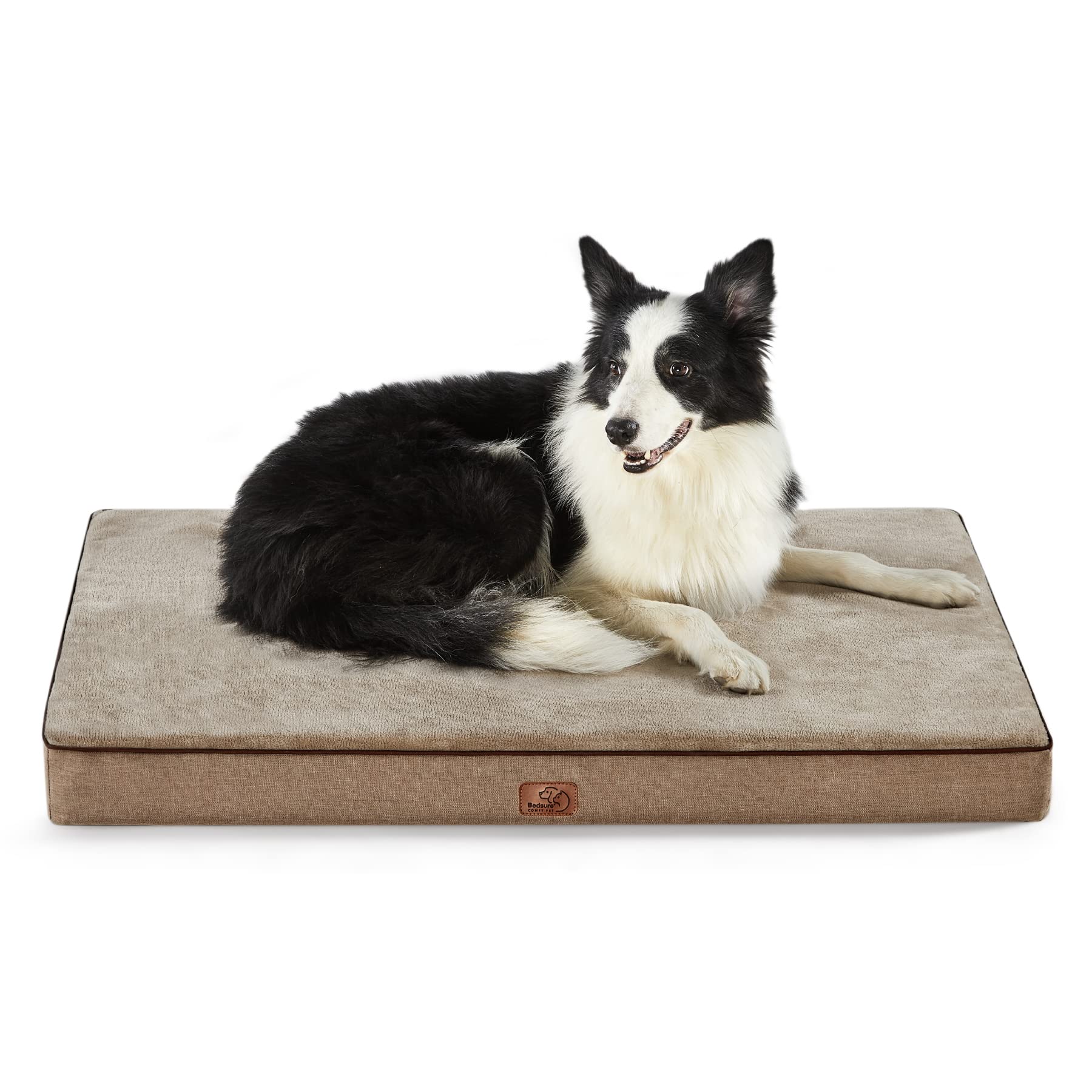 Bedsure almohadón ortopédico para perros con funda removible y lavable
