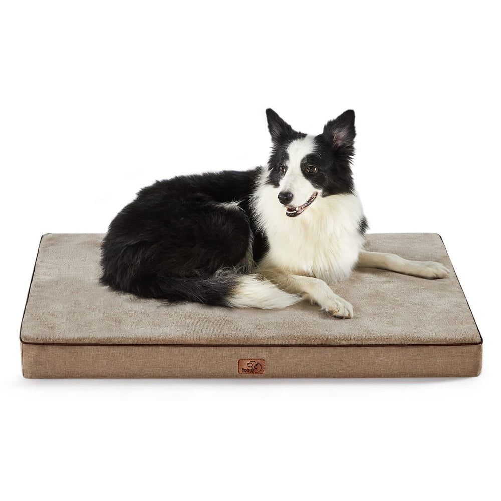 Bedsure almohadón ortopédico para perros con funda removible y lavable