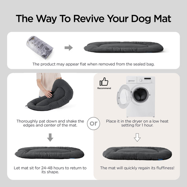 Bedsure base antideslizante para cama de perro en jaula, seguridad al dormir.