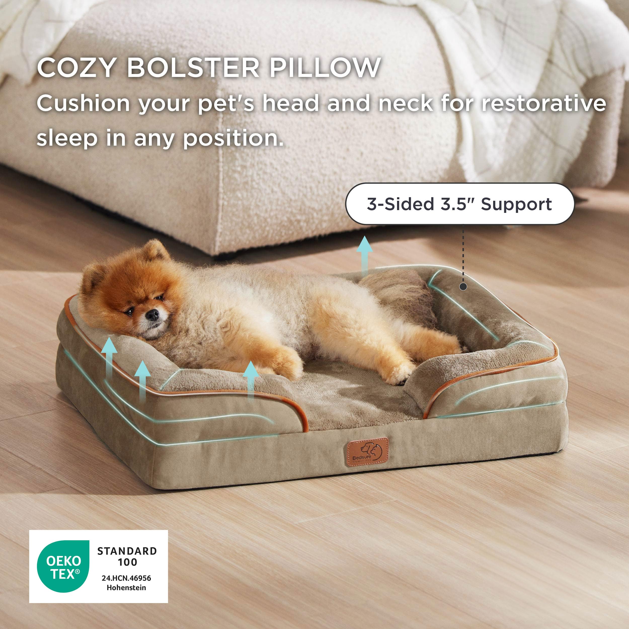 Base antideslizante que mantiene estable la cama de perro