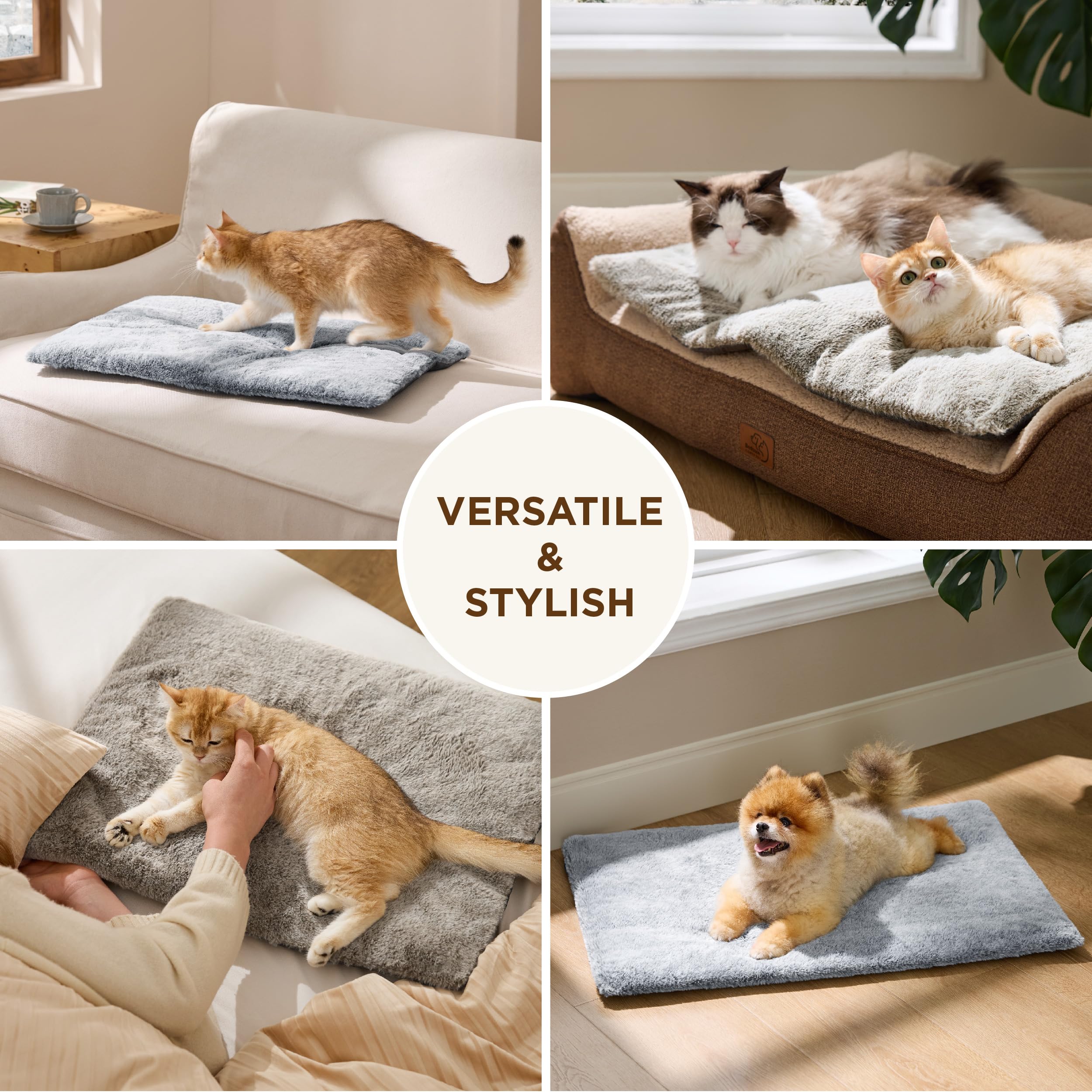 Bedsure base antideslizante evita deslizamientos y mantiene estable la cama.