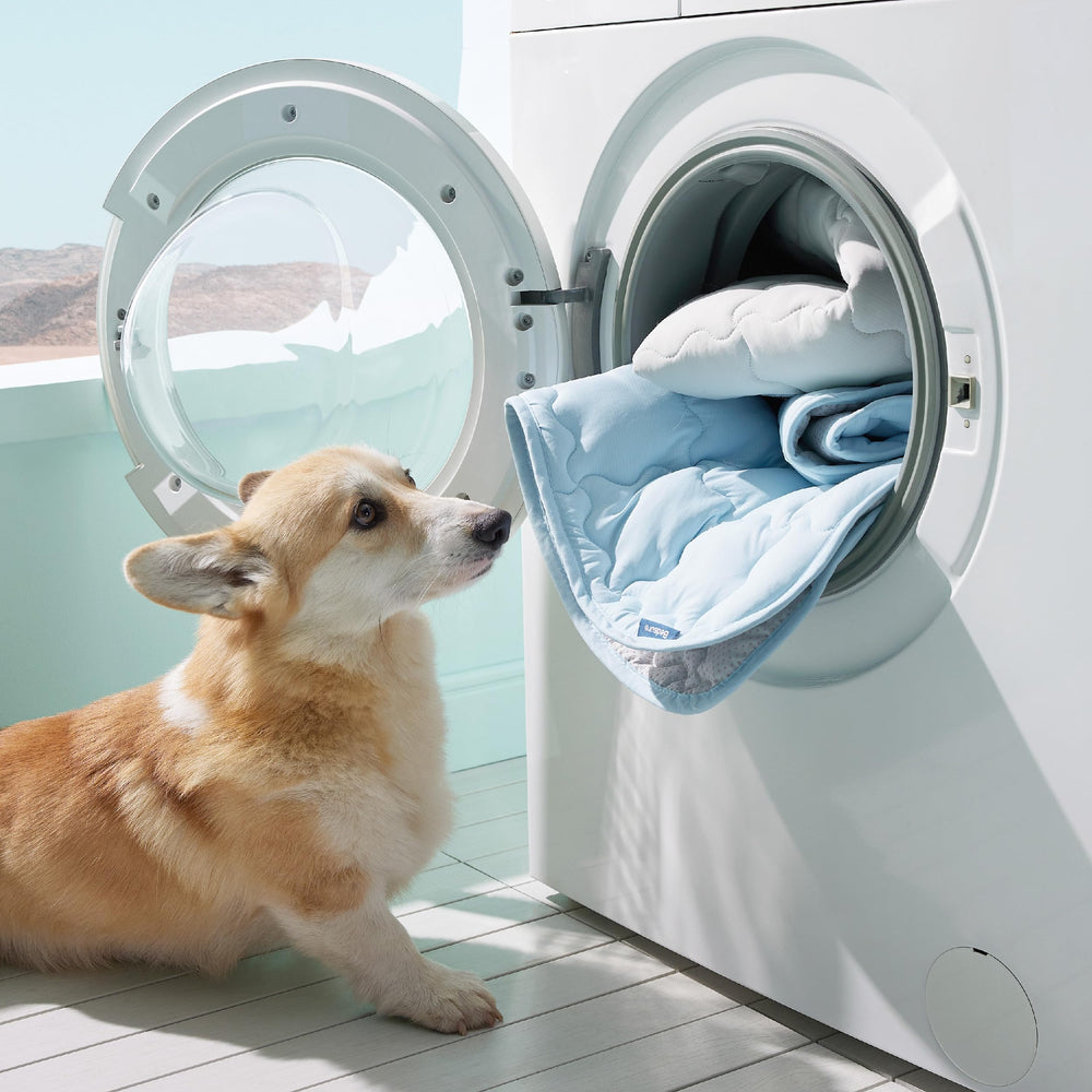 Bedsure: Base antideslizante para perros, mantiene la almohadilla estable.