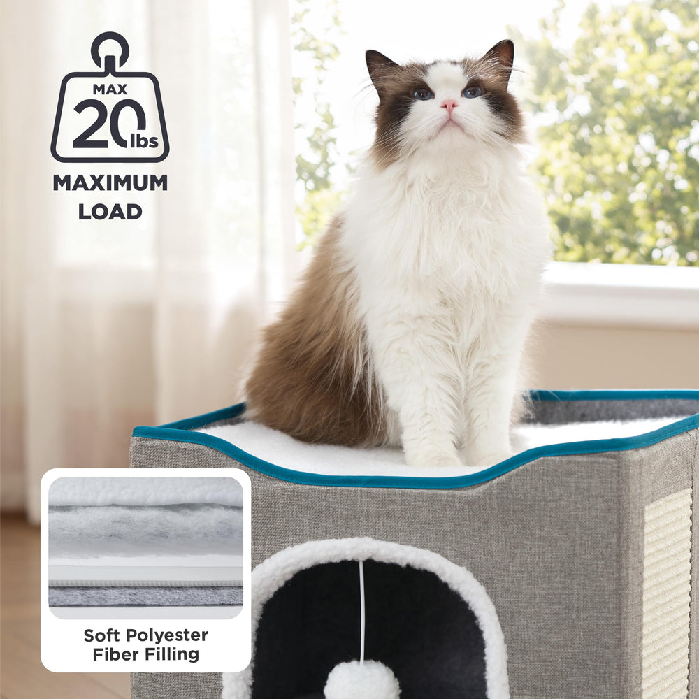 Bedsure bola peluche colgante: estímulo de juego y diversión para el gato.