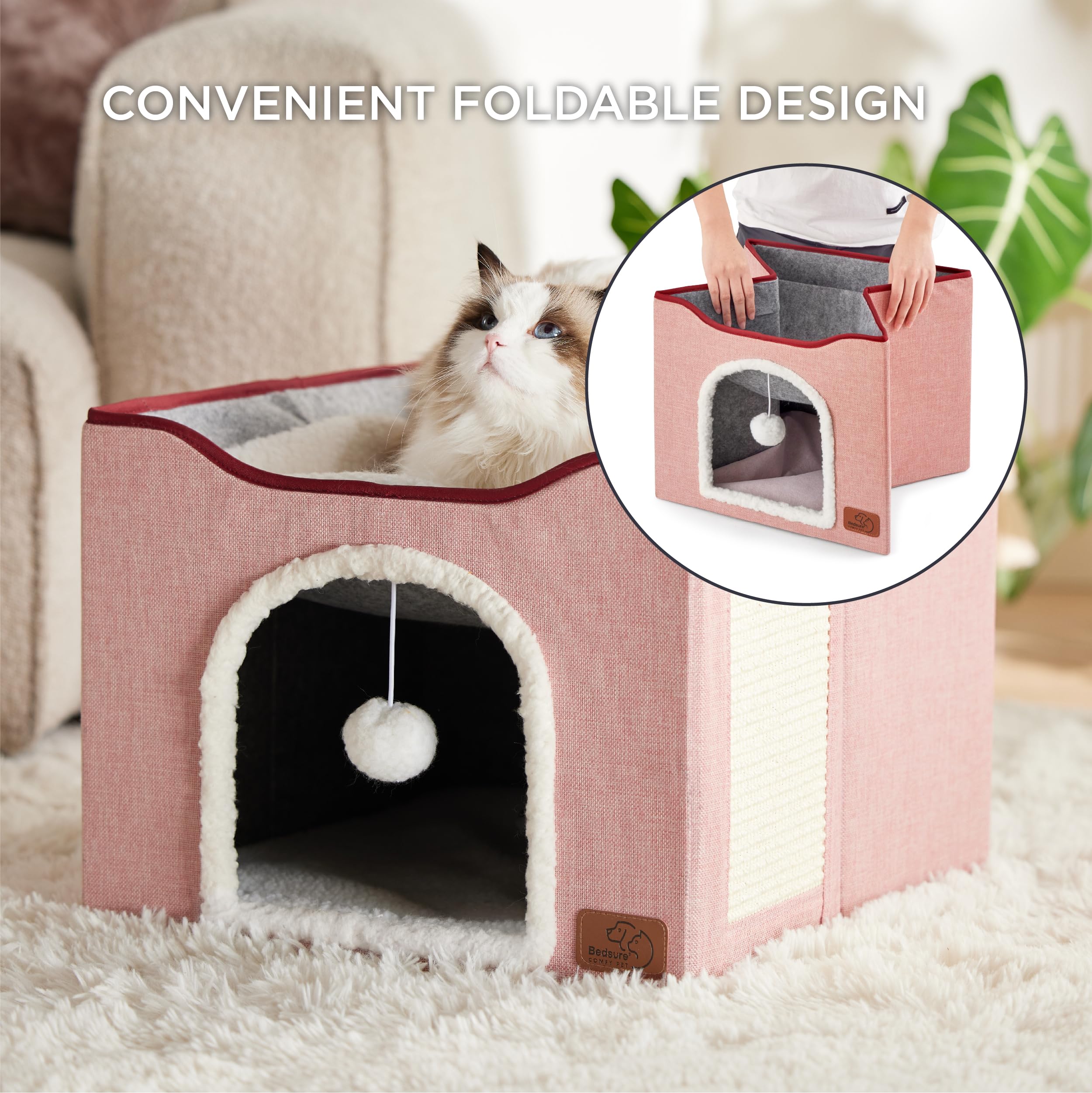 Bedsure bola peluche colgante para entretenimiento.