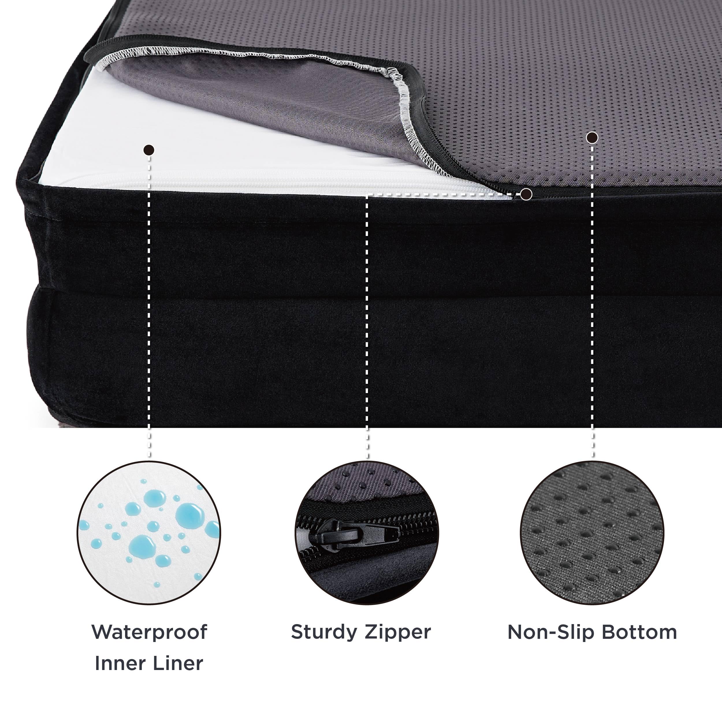 Bedsure bolster cuatro lados, refugio y apoyo para la cabeza