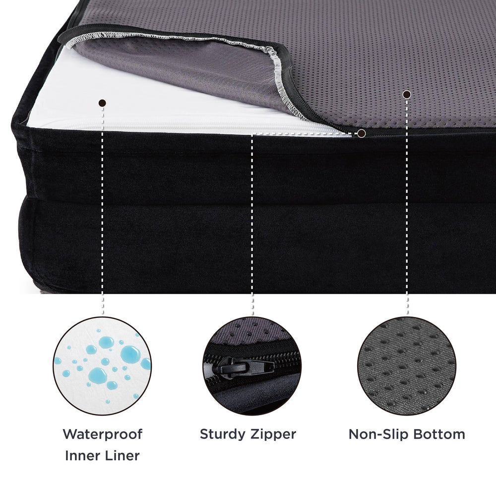 Bedsure bolster cuatro lados, refugio y apoyo para la cabeza