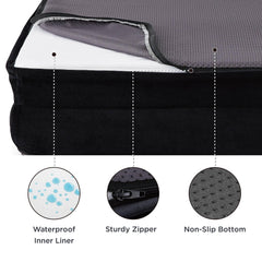 Bedsure bolster cuatro lados, refugio y apoyo para la cabeza