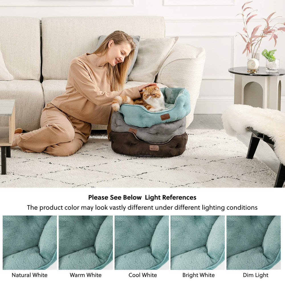 Bedsure cama en azul lavado, diseño atractivo para cualquier rincón del hogar.