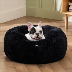 Bedsure cama calma para perros, relleno suave promueve sueño cómodo.