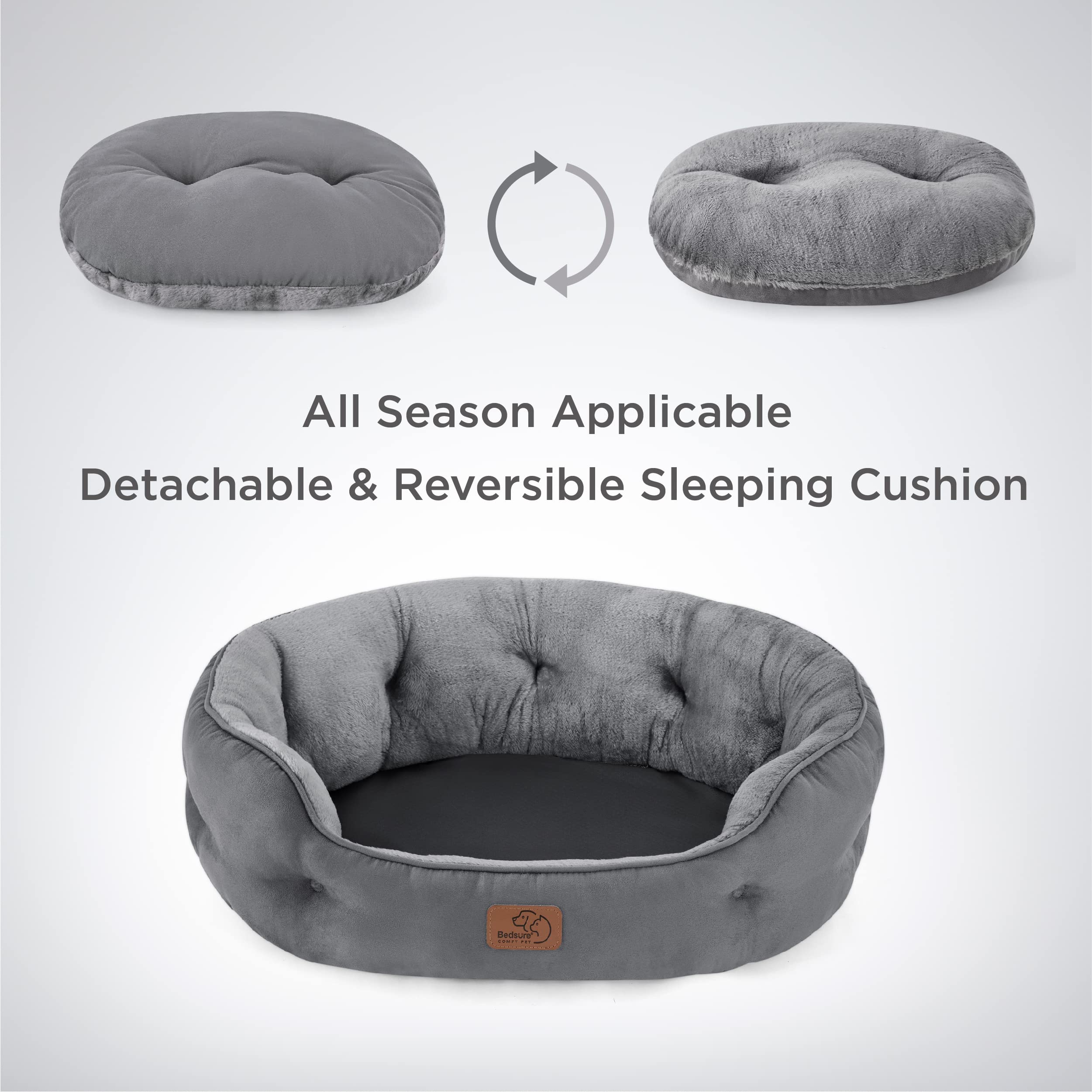 Bedsure cojín removible, facilita limpieza y lavado
