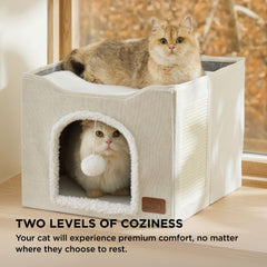 Bedsure cama-cueva gatos pelota colgante: entretenimiento interactivo para gatos.