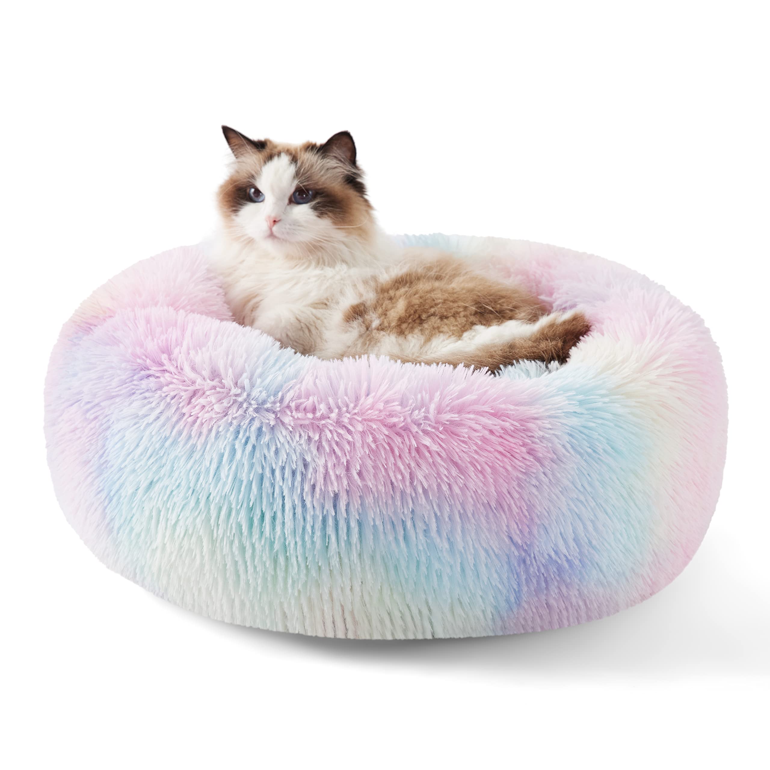 Bedsure cama para gato calma redonda, soporte cómodo para descanso