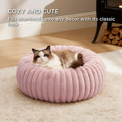 Bedsure cama donut crea un rincón cálido para siestas.