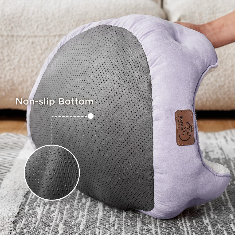 Bedsure cama para gatos redonda con sherpa; superficie cálida para acurrucarse y dormir