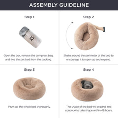 Bedsure color café, cama para gatos versátil que combina con cualquier espacio.
