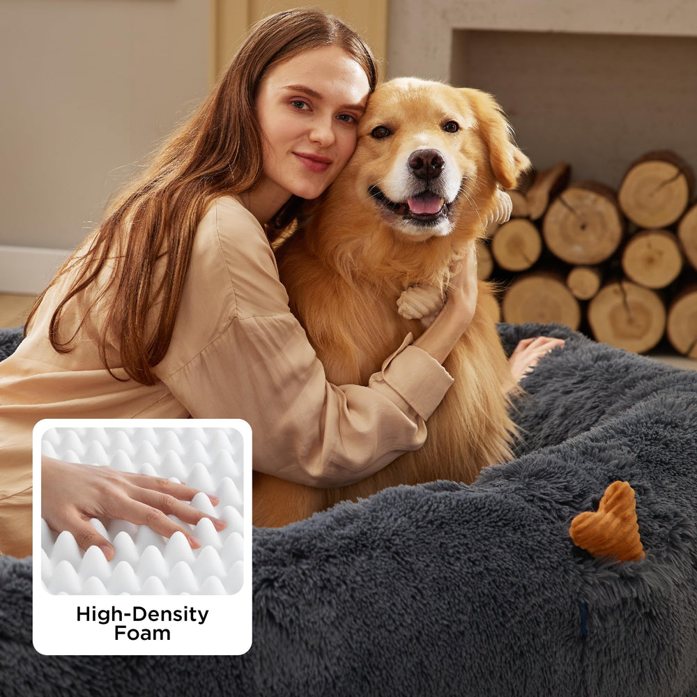 Bedsure cama con pelo sintético suave, sensación lujosa para siestas largas