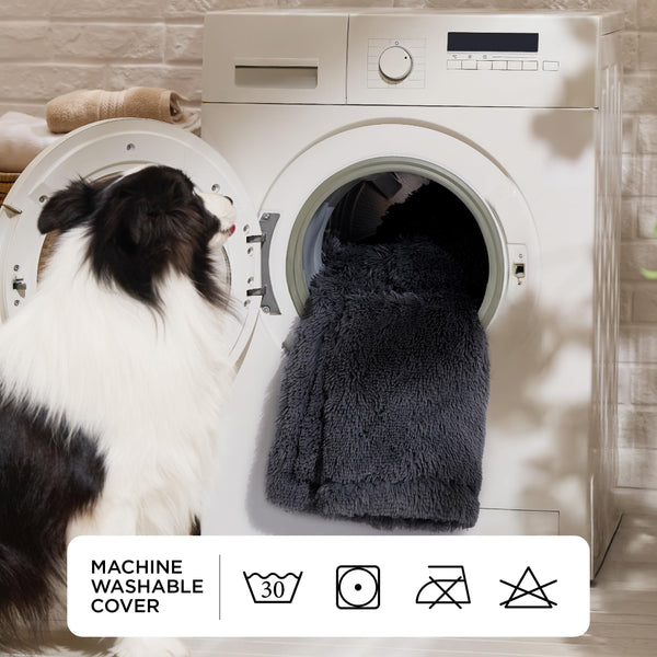 Bedsure cama humano-perro funda lavable para mantenimiento sencillo.