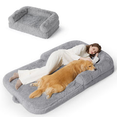 Bedsure cama humano-perro plegable, comodidad portátil para casa o campamento