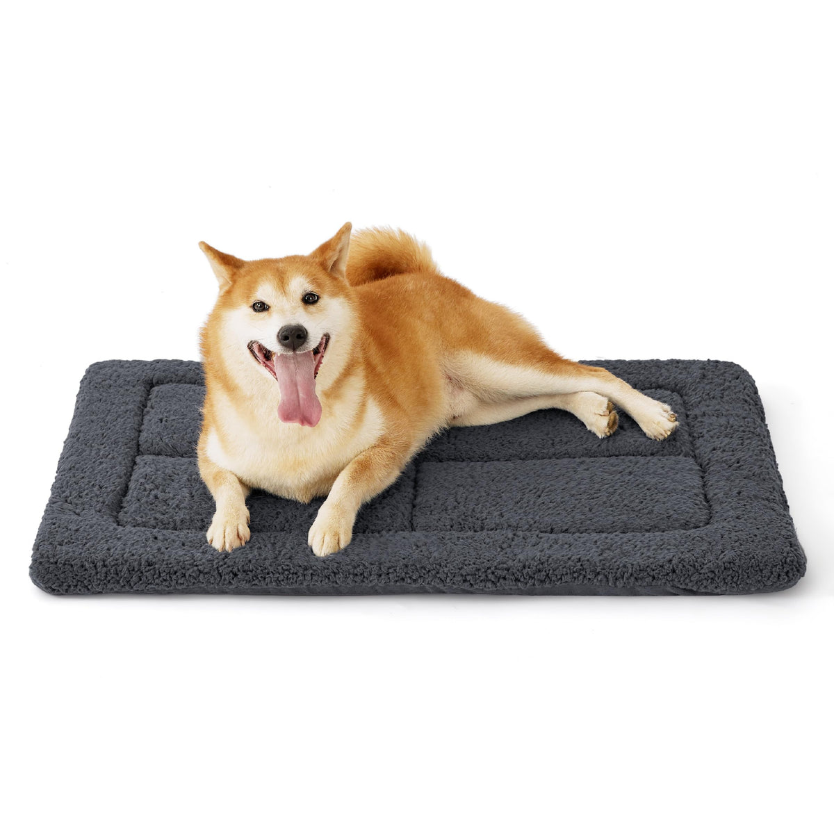 Bedsure cama-jaula-perro-grande-espuma-suave: confort suave para perros grandes en jaula.