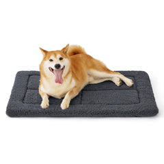 Bedsure cama-jaula-perro-grande-espuma-suave: confort suave para perros grandes en jaula.