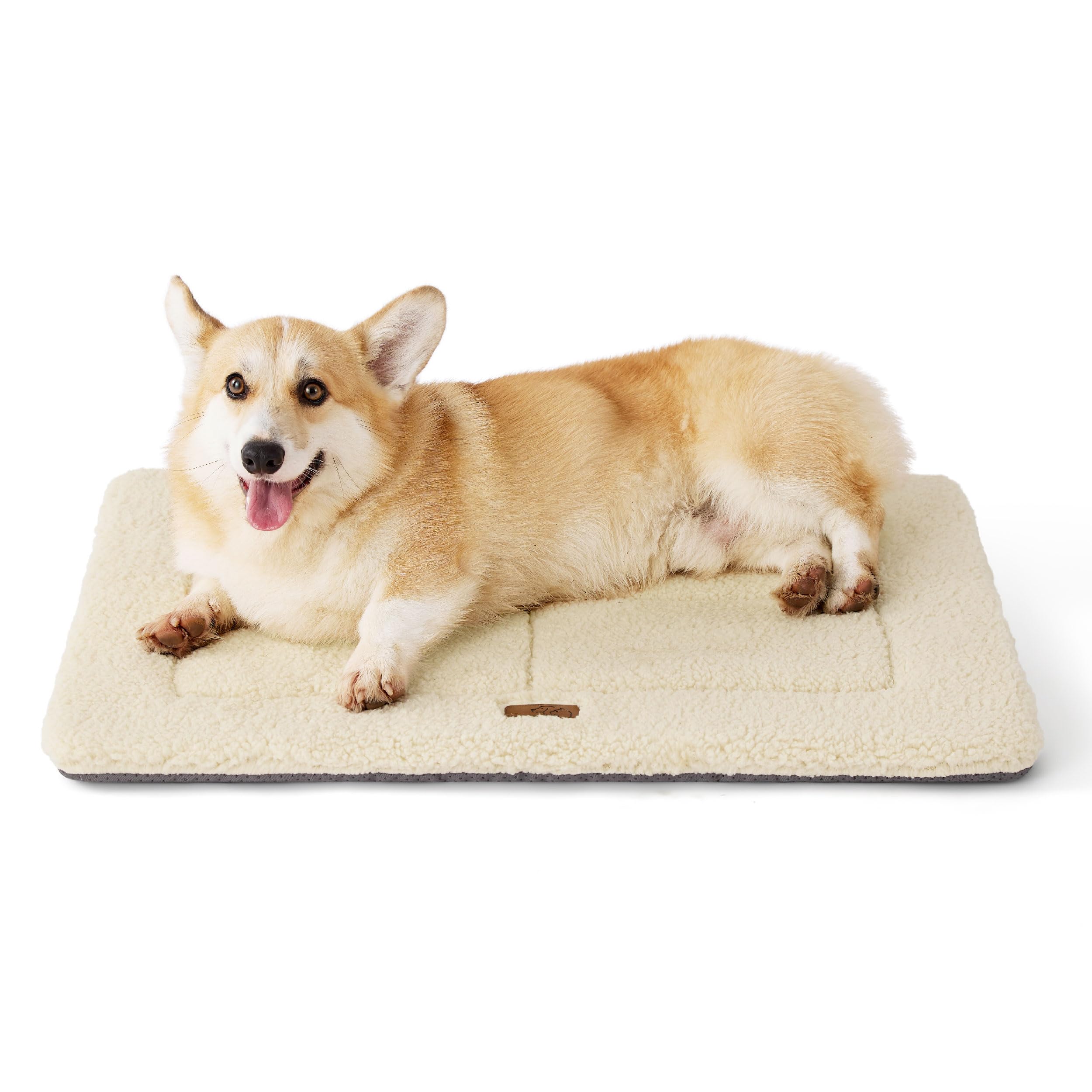 Bedsure cama-jaula-perro-mediano: descanso cómodo dentro de la jaula para perros medianos.