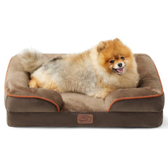 Bedsure cama ortopedica para perro pequeno con soporte de articulaciones y confort.