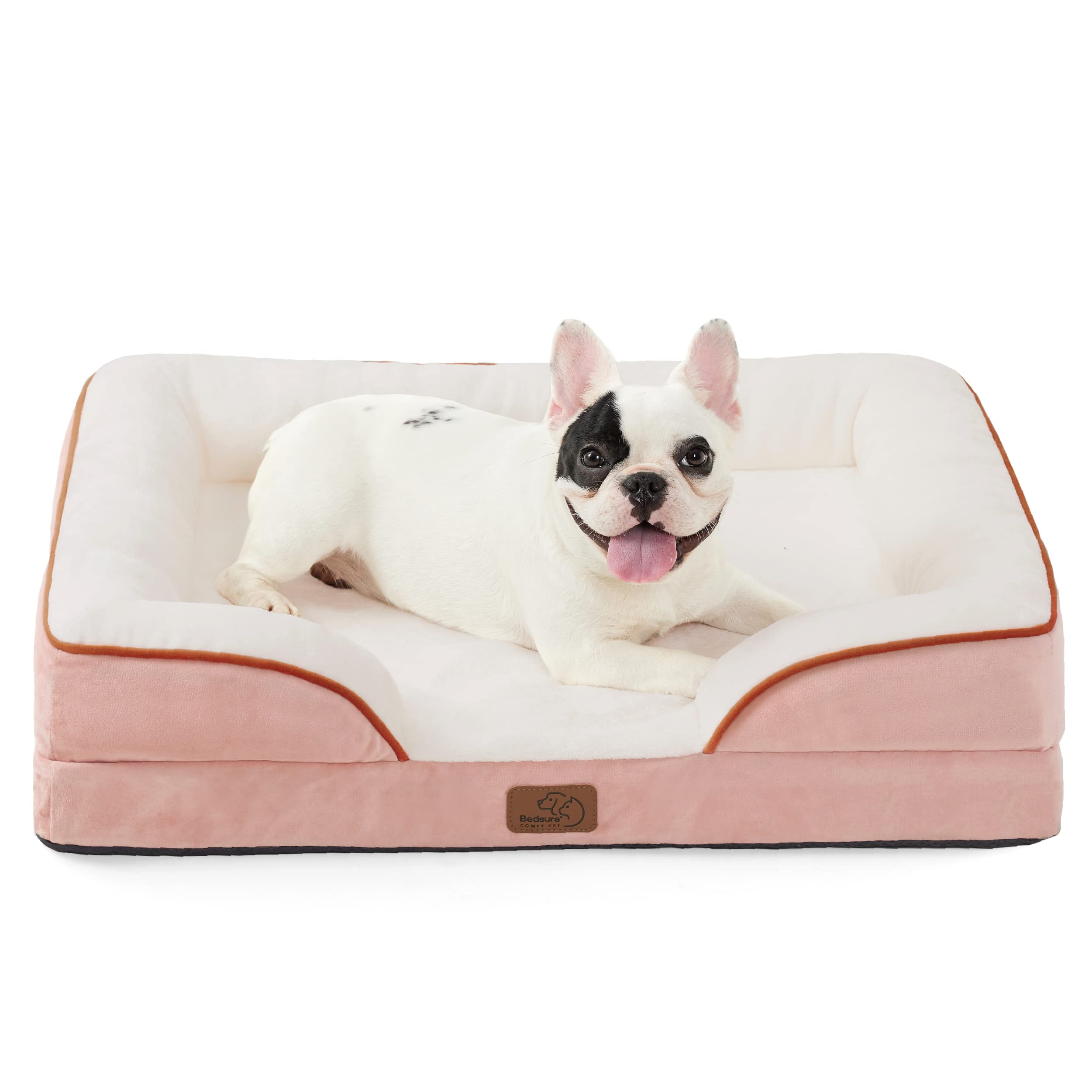 Bedsure cama ortopédica para perros medianos con soporte cómodo para dormir toda la noche.