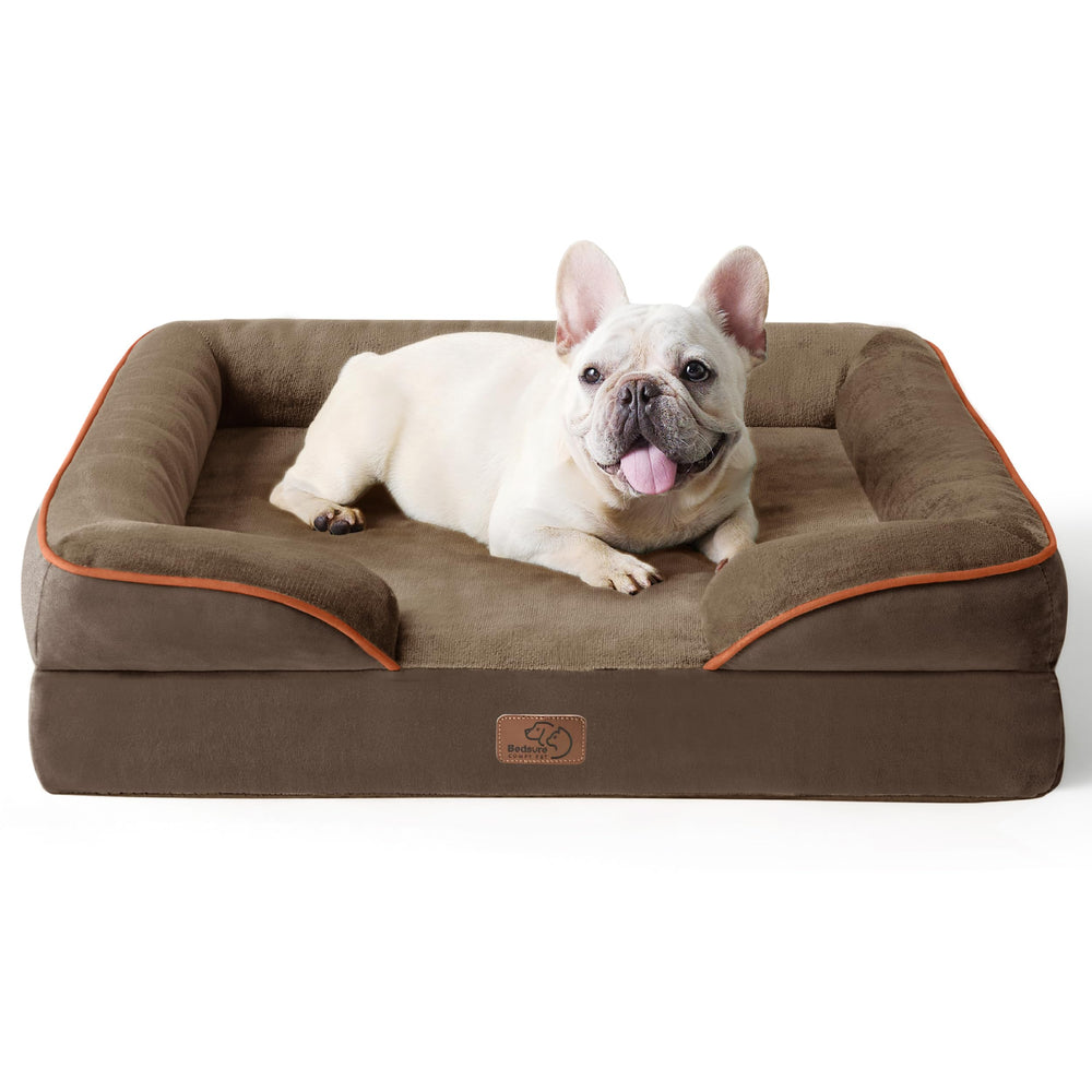 Bedsure cama ortopédica para perros medianos, vista general, descanso estable.