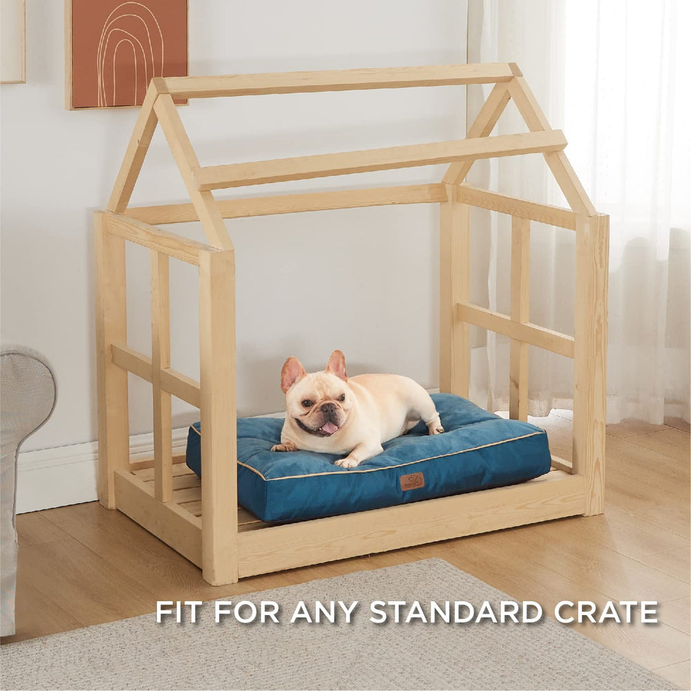 Bedsure cama para perros con espesor de 3 pulgadas para mayor soporte.