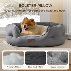 Bedsure cama para perro base antideslizante, mayor estabilidad durante el descanso.
