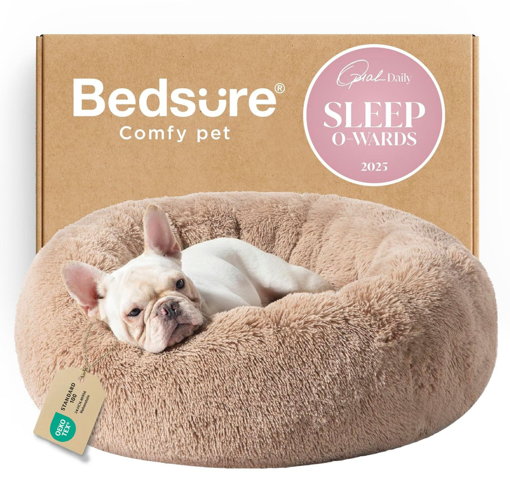 Bedsure cama perro donut calma: descanso acurrucado y cómodo.